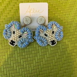 Carolina Tarheels ram earrings